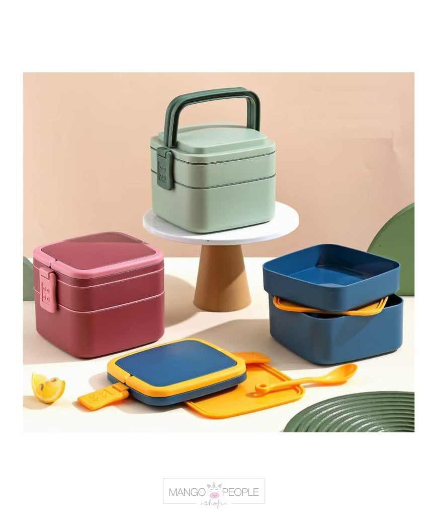 Leak Proof Plastic Lunch Box With Compartments Tiffin