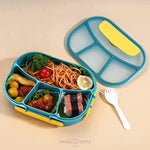 Load image into Gallery viewer, Leakproof Bento Tiffin Lunch Box For Kids With Four Compartments
