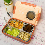 Load image into Gallery viewer, Leakproof Camera Shape Bento Stainless Steel 7 Compartment Lunch Box - 1100Ml
