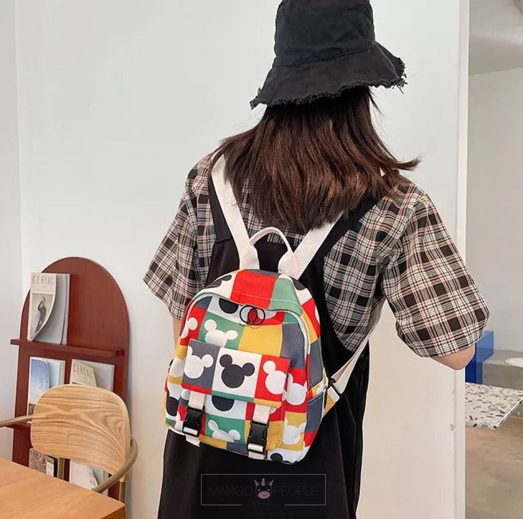Disney Mickey Mouse Color Block Backpack