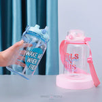 Load image into Gallery viewer, Leak-Proof Large Capacity Water Bottle With Double Drinking Mouth Straw - 1500Ml