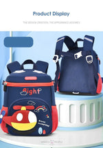 Load image into Gallery viewer, My Friend Heli Airplane Patch Cute Backpack For Kindergarten