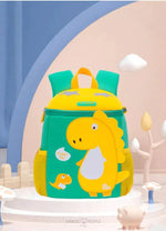 Load image into Gallery viewer, Fashionable And Cute Small Size Cartoon Shape Dinosaur Animal Print Backpack For Toddlers Green