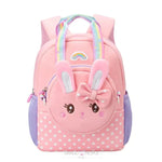 Load image into Gallery viewer, Cute Rabbit With Bow Design Backpack Removable Front Pocket To Side Bag Strap For Kids