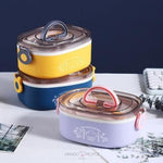 Load image into Gallery viewer, New Stainless Steel Lunch Box For Kids With One Compartment And A Fork- 1000Ml