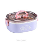 Load image into Gallery viewer, New Stainless Steel Lunch Box For Kids With One Compartment And A Fork- 1000Ml