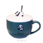 Load image into Gallery viewer, Panda Ceramic Cup With Steel Spoon
