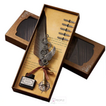 Load image into Gallery viewer, Pen Calligraphy Quill Feather Gift Set