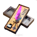 Load image into Gallery viewer, Pen Calligraphy Quill Feather Gift Set