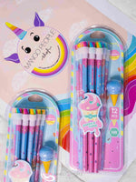 Load image into Gallery viewer, Pencil And Eraser Set (12 Pcs Pencils 1 )