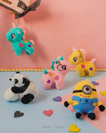 Load image into Gallery viewer, Plush Unicorn Keychain Keychain Mango People Local