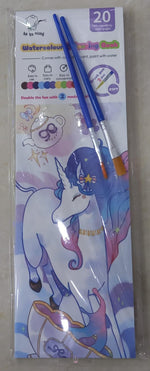 Load image into Gallery viewer, Pocket Watercolor Coloring And Painting Book For Kids Art And Craft