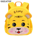 Load image into Gallery viewer, Premium Quality 3D Tiger Backpack For Kindergarten Kids Yellow