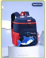 Load image into Gallery viewer, Premium Quality I Am Sharky Design Backpack For Kids Sapphire Blue