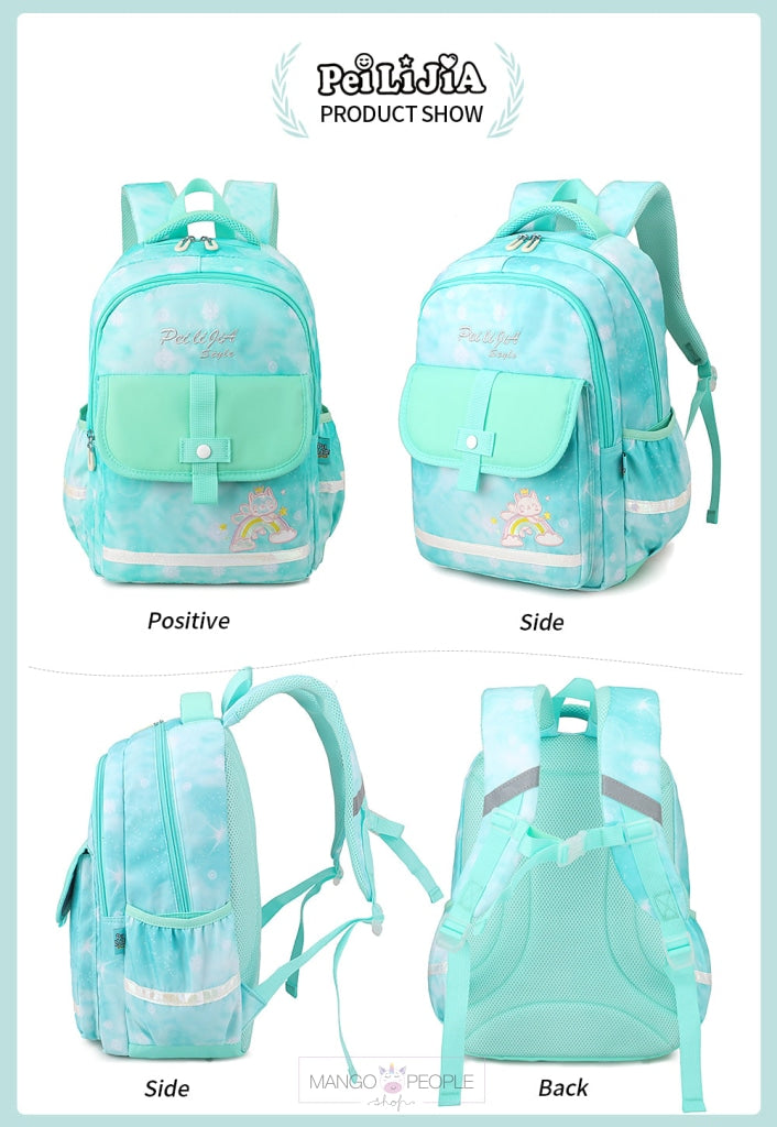 Premium Quality Large Capacity Rainbow Print Backpack For School And College Students Backpack