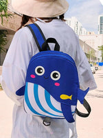 Load image into Gallery viewer, Premium Quality Cute Little Whale Cartoon School Backpack For Kindergarten Kids Animal Design Kids