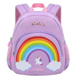 Load image into Gallery viewer, Premium Quality My Dreamy Unicorn Design Rainbow Backpack For Kids Lilac