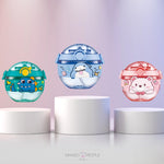 Load image into Gallery viewer, Premium Quality Round Shape 3D Cartoon Animal Design Water Bottle For Kids - 420Ml