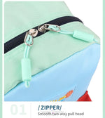 Load image into Gallery viewer, Premium Quality Tri Color Block Small Bag For School Students Kids Backpack