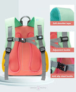 Load image into Gallery viewer, Premium Quality Tri Color Backpack For School Students Kids