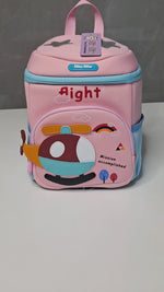Load and play video in Gallery viewer, My friend Heli with Helicopter Design Cute Backpack for School Kids
