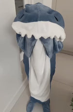 Load and play video in Gallery viewer, Sharky Hooded Blanket™ -Become A Shark

