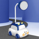 Load image into Gallery viewer, Cartoon Animal Car Rechargeable Lamp With Pen Holder & Pencil Shrpener Blue
