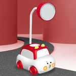 Load image into Gallery viewer, Cartoon Animal Car Rechargeable Lamp With Pen Holder & Pencil Shrpener Red