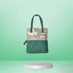Load image into Gallery viewer, Ritzy Wow Tote Bag - Dual Shade Beige-Green