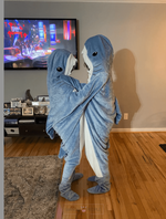 Load image into Gallery viewer, Sharky Hooded Blanket -Become A Shark Loungewear

