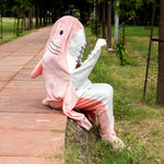 Load image into Gallery viewer, Sharky Hooded Blanket -Become A Shark S / Limited Edition-Pink Loungewear

