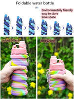 Load image into Gallery viewer, Silicone Expandable And Foldable Water Bottle - 500Ml Bottles Sipper
