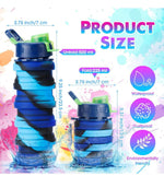 Load image into Gallery viewer, Collapsible Silicone Water Bottles - 1000Ml Sipper Bottle

