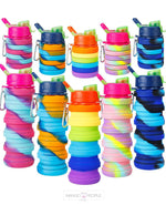 Load image into Gallery viewer, Collapsible Silicone Water Bottles - 1000Ml Sipper Bottle
