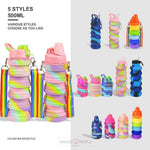 Load image into Gallery viewer, Silicone Expandable And Foldable Water Bottle - 500Ml Bottles Sipper

