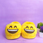 Load image into Gallery viewer, Smiling Emoji Plush Slippers Slippers Mahak enterprises