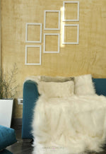 Load image into Gallery viewer, Snowy Faux Mongolian Fur Blanket/Throw Fur Blanket Mango People Factory