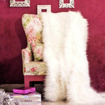 Load image into Gallery viewer, Snowy Faux Mongolian Fur Blanket/Throw Fur Blanket Mango People Factory