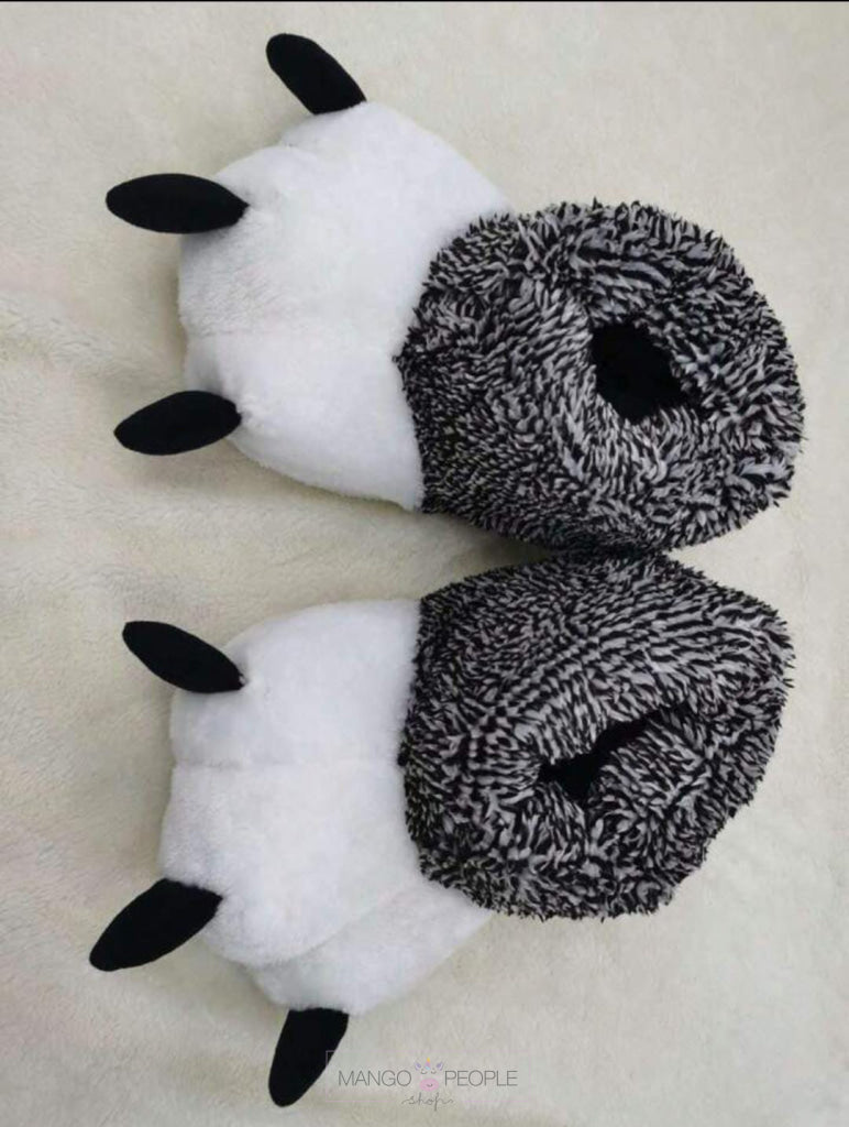 Soft Plush Animal Paw Shoes Slippers