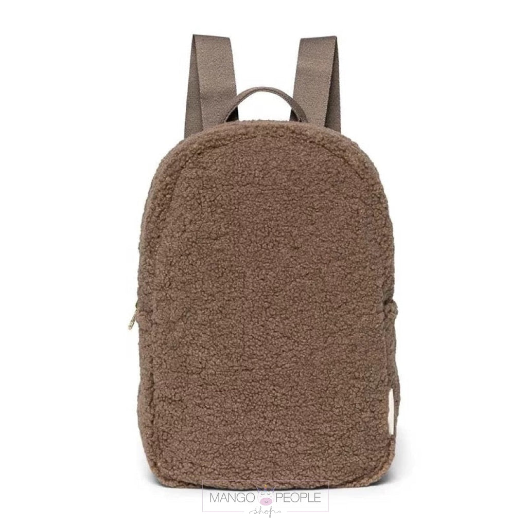 Soft Plush Teddy Material Kids Backpack – Mango People