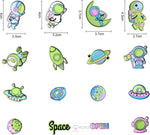 Load image into Gallery viewer, Space Universe Astronaut Noctilucent Puffy 3D Stickers