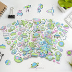 Load image into Gallery viewer, Space Universe Astronaut Noctilucent Puffy 3D Stickers