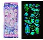 Load image into Gallery viewer, Space Universe Astronaut Noctilucent Puffy 3D Stickers