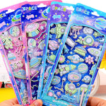 Load image into Gallery viewer, Space Universe Astronaut Noctilucent Puffy 3D Stickers