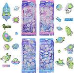 Load image into Gallery viewer, Space Universe Astronaut Noctilucent Puffy 3D Stickers
