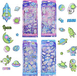 Load image into Gallery viewer, Space Universe Astronaut Noctilucent Puffy 3D Stickers