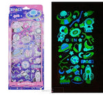 Load image into Gallery viewer, Space Universe Astronaut Noctilucent Puffy 3D Stickers