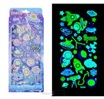 Load image into Gallery viewer, Space Universe Astronaut Noctilucent Puffy 3D Stickers