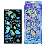 Load image into Gallery viewer, Space Universe Astronaut Noctilucent Puffy 3D Stickers