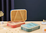 Load image into Gallery viewer, Square Design 3 Compartment Leak Proof Lunch Box ( 850Ml )